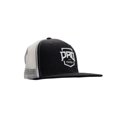 PROTRUCK SNAPBACK-VERKKOPERÄLIPPALAKKI MUSTA/VALKOINEN