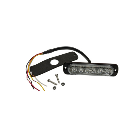 NORDIC POD 6 STROBE TASOVILKKU 12-24V (113X28X9MM) ECE R10 R65, 29 VALOKUVIOTA