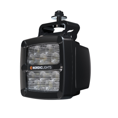 NORDIC TYÖVALO SCORPIUS PRO 3500S GLARE-FREE (HÄIKÄISEMÄTÖN) YLÄKIINNIKKEELLÄ, 12-24V 52W 4500/3500LUMEN 108X108X84MM P12